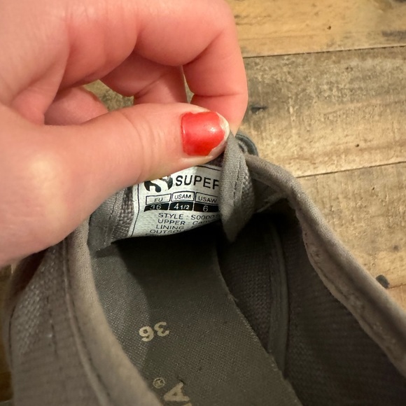 EUC Superga Cotu‎ Classic Sneaker, Grey - Picture 4 of 4